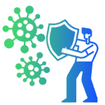 person taking shield with kashmirstuff food from viruses